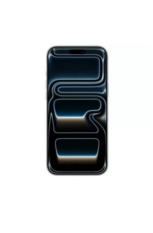 Front view of Apple iPhone 17 Pro Max unlocked with black screen and sleek design